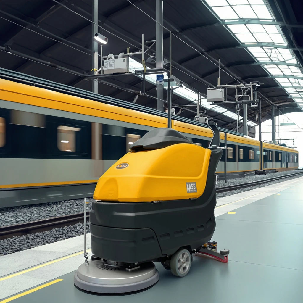 New Industrial Electric Floor Scrubber Machine Motor for Commercial Warehouse Cleaning