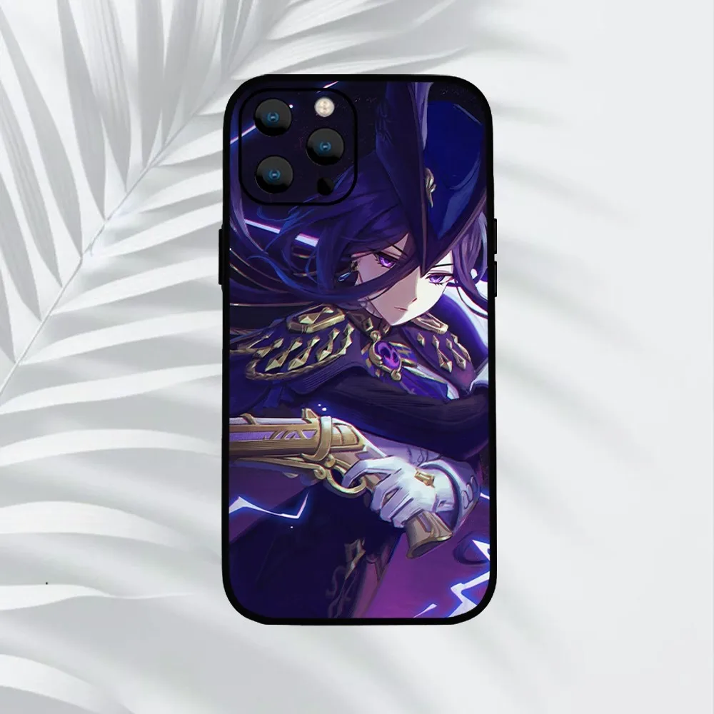 Genshin Impact Clorinde  Phone Case For iPhone Mini 11 12 13 14 15 Pro XS Max X Plus SE XR Shell image 4