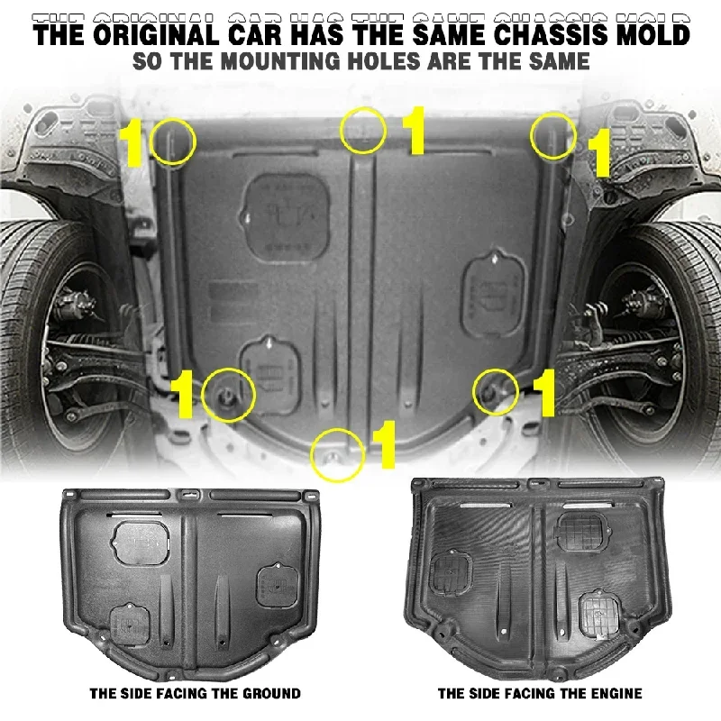 Guardabarros para debajo del motor de coche, Panel de placa para Hyundai Sonata 8 2,0 T-2,4 T 2011-2014