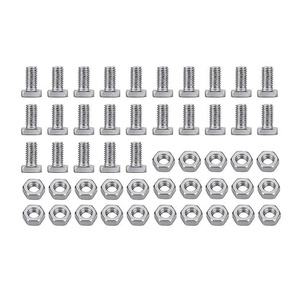 

Aluminum Bolts And Nuts Flexible Glass Strip Fixing Bolt Size 15*10*5mm Aluminium Nuts 100 Sets Option 50 Sets Option