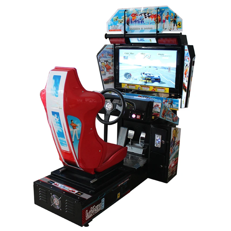 32 LCD Driving Gaming Simulator Car Racing Outrun Coin Operated Arcade Games Machine Motion Racing Simulator