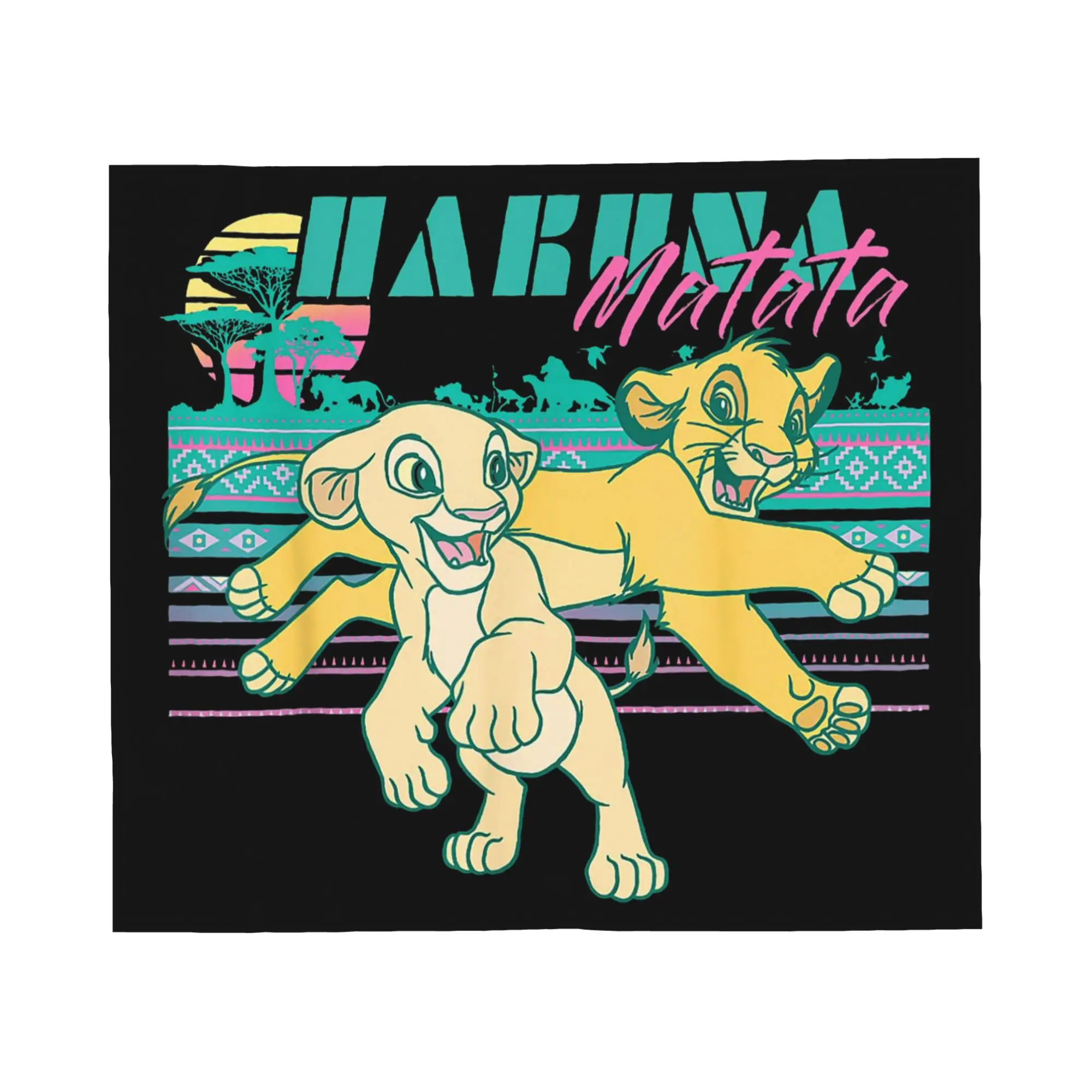 بطانيات الأسد الملك الصوف المطبوعة سيمبا نالا 90s هاكونا ماتاتا تنفس لينة رمي بطانية للمنزل غرفة نوم أفخم رقيقة لحاف