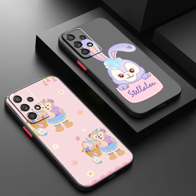 Honey Star Dalu Disney For Samsung A53 A52 A33 A32 A51 A71 A21S A13 A73 A50 A22 A12 A72 5G Frosted Translucent Phone Case