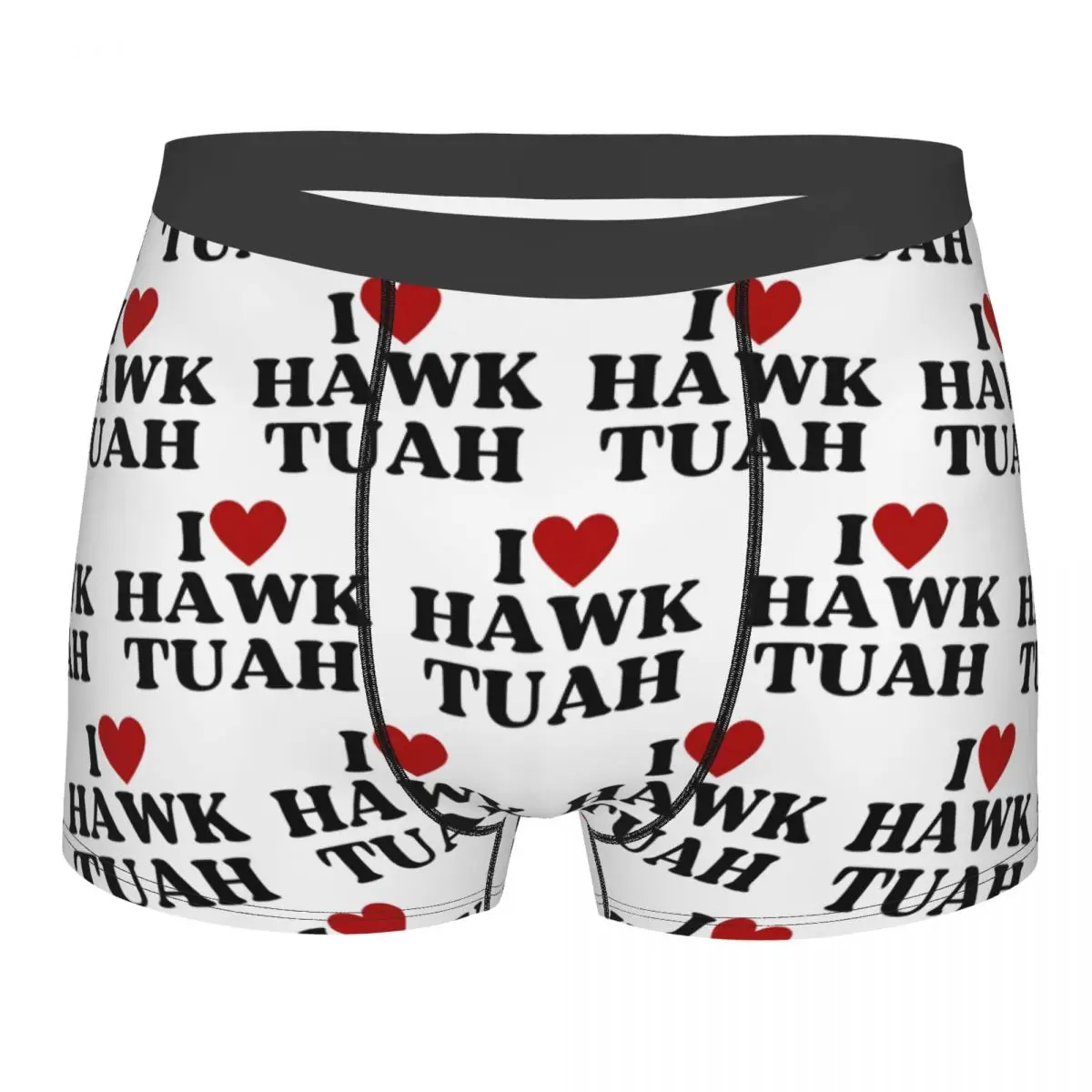 I Love Hawk Tuah Men\'s Underwear Funny Meme Boxer Shorts Panties Humor Soft Underpants for Male S-XXL