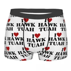 I Love Hawk Tuah Men's Underwear Funny Meme Boxer Shorts Panties Humor Soft Underpants for Male S-XXL