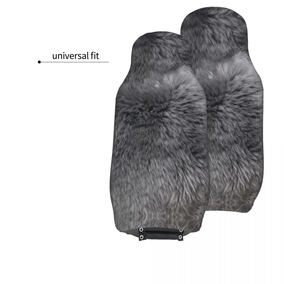 Grey Sheepskin Fur Hide Universal Car Seat Cover Auto Interior AUTOYOUTH Car Seat Covers Polyester Seat Protector