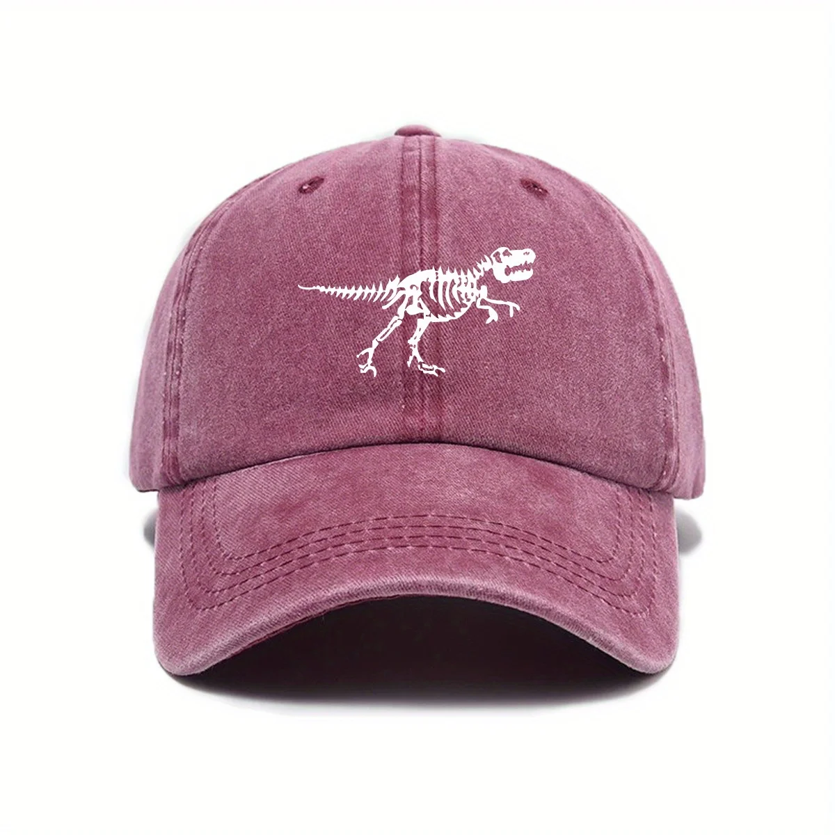 Fashionable and casual dinosaur skeleton printed baseball cap is a must-have for both men and women when going out on the street