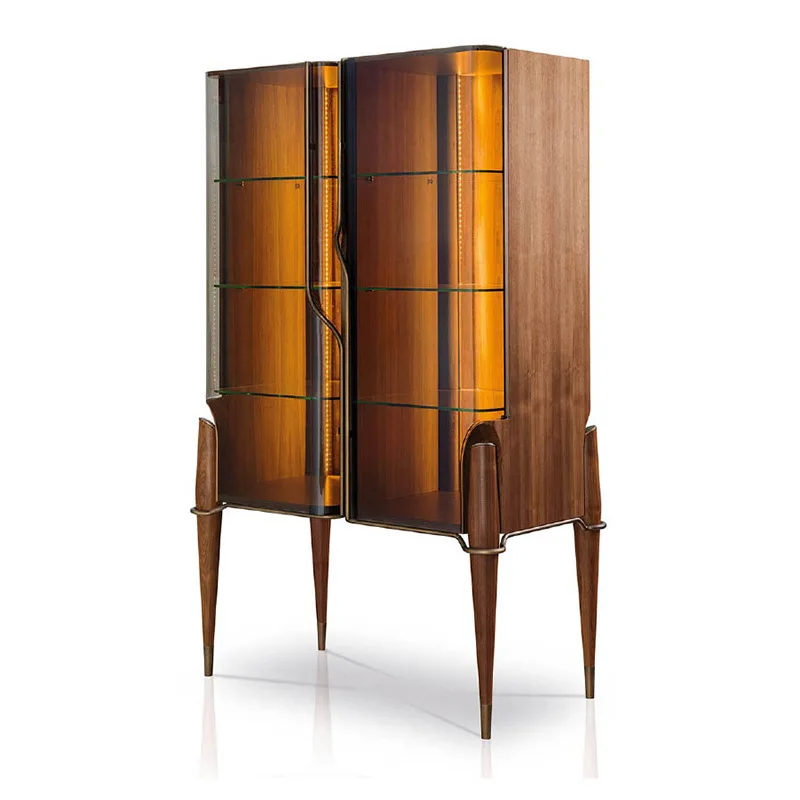 Luz italiana porta de vidro luxo armário de vinho ornamento decorativo sala de estar contra a parede sala de estar casa de alta qualidade r