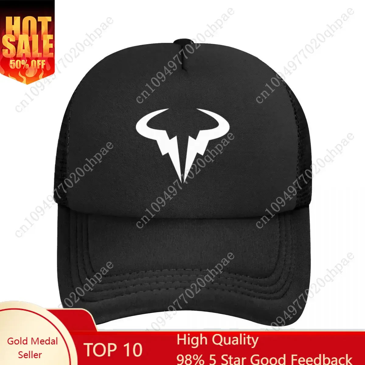 

Rafael Nadal Mesh Baseball Caps Snapback Fashion Baseball Hats Breathable Casual Casquette Outdoor Unisex