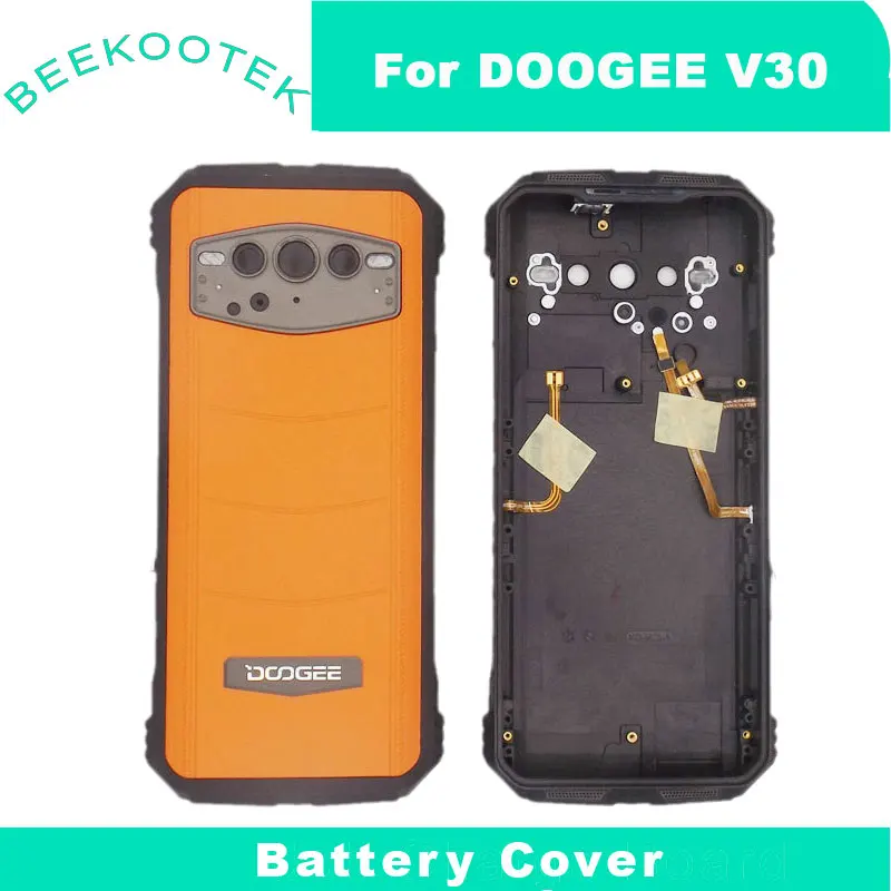 

New Original Doogee V30 Battery Cover Back Case Shell Housings Frame With Fingerprint Sensor Cable Receiver For DOOGEE V30 Phone