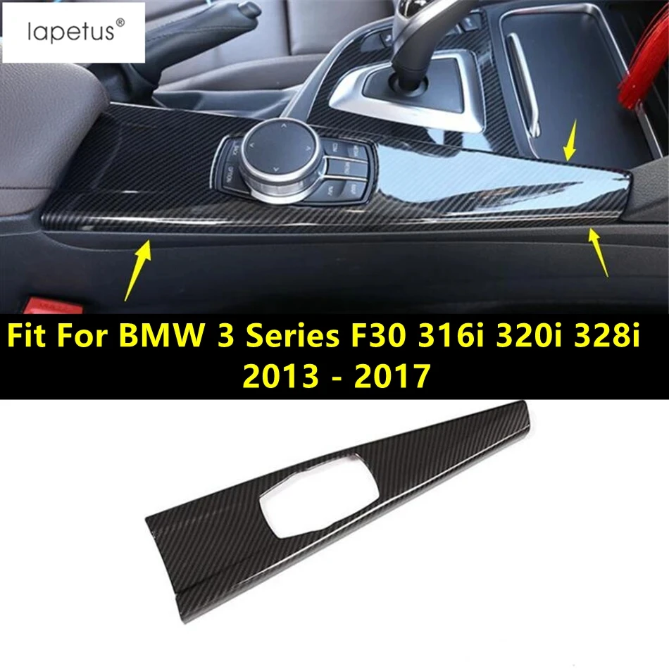 

Center Control Gear Multimedia Button Panel Cover Trim Carbon Fiber Accessories For BMW 3 Series F30 316i 320i 328i 2013 - 2017