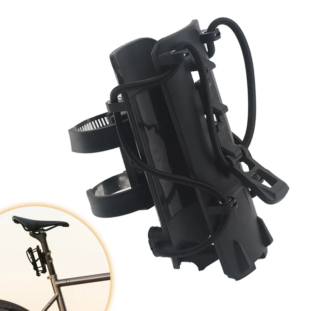 Motorcycle Bicycle Water Bottle Holder Protective Bumper Adjustable Hidden Cup Beverage Holder For 22mm-43mm Diameter Rod