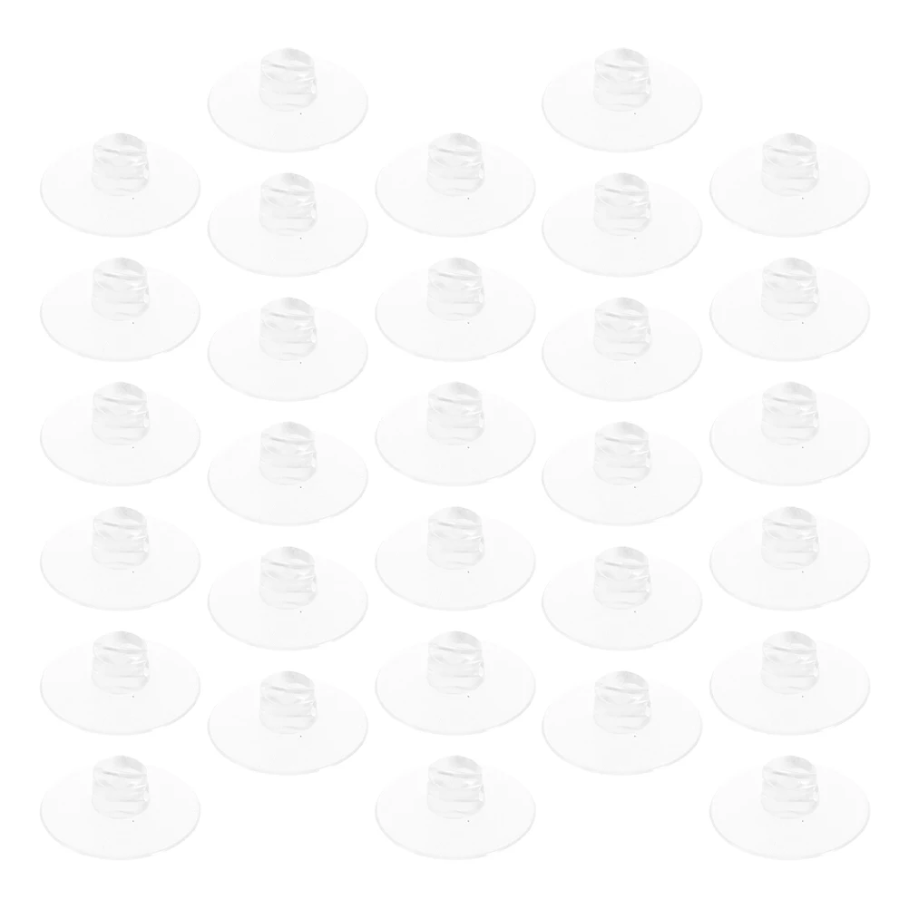 

30 Pcs The Wire Fixing Suction Cup Cable Wall Clamp Window Clear Sucker Pad Cups Car Transparent