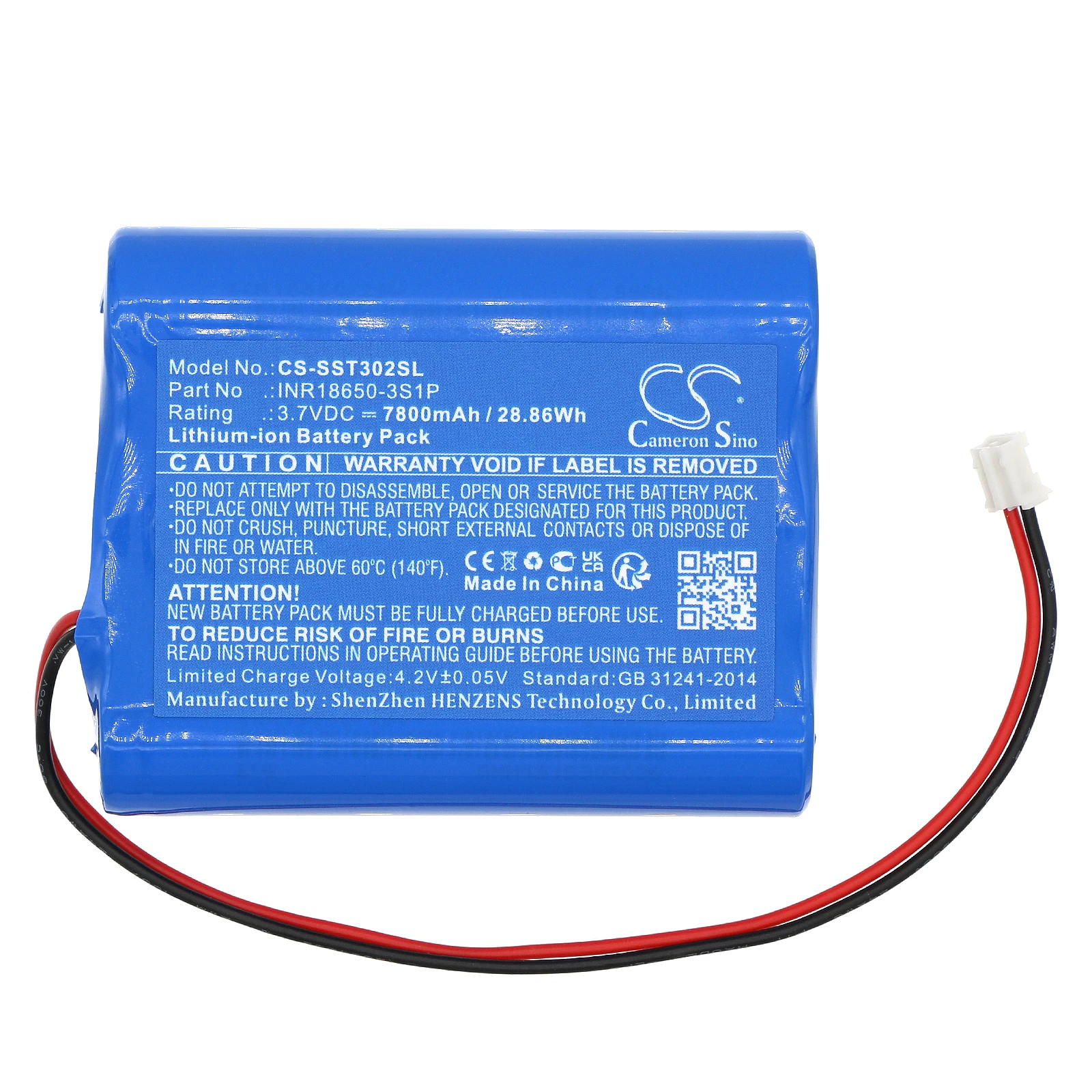 

Аккумулятор для BT1080, ST3024, ST3026, ST3027, ST3028, PN: INR18&650-3S1P, 7800 мАч / 28,86 Вт·ч
