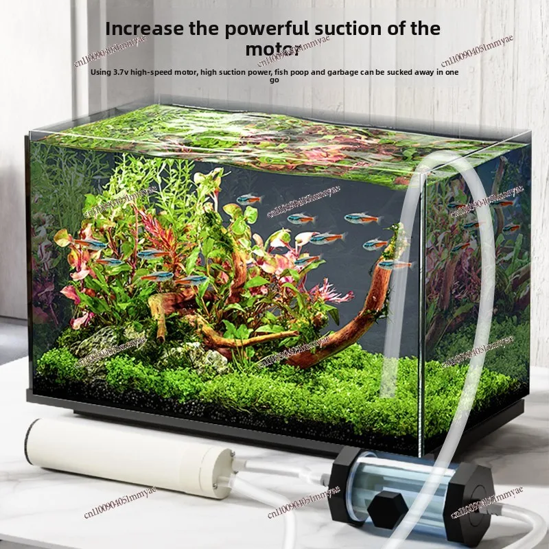 Small fish tank water changer cleaning artifact electric cleaner self-priming water pump