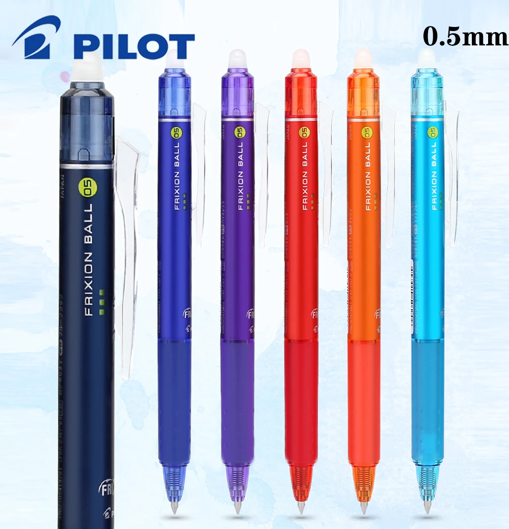 Imagem -06 - Japão Piloto Frixion Apagável Caneta Gel Lfbk23ef Cor Apagável Recarga de Secagem Rápida Suave 0.5 mm Escola Escrever Artigos de Papelaria