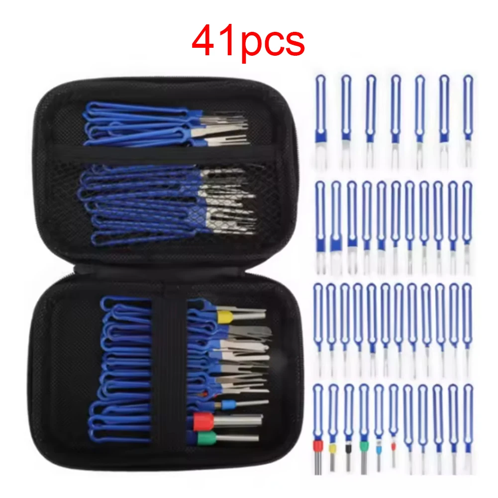 

41PCS Automotive Most Cable Connector Terminal Removal Kit With Storage Box Kit Depinning Tool Automotive Accessories