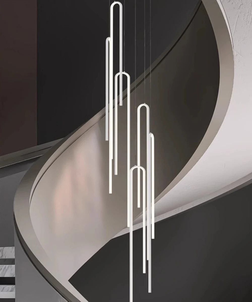 

Modern Simple Led Pendant Lights for Living Dining Room Food Tables Staircase Chandelier Home Decor Hanging Light Fixture