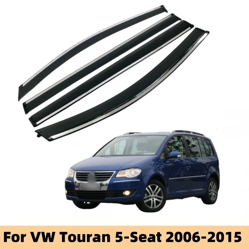 For VW Touran 5-Seat 2007 2008 2009 2010 2011 2012 2015 Car Styling Accessories Window Visor Deflector Window Rain Guard Cover