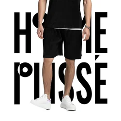 Pleats Pleated Man Shorts Pants Loose Casual 2025 Summer Clothes For Men Gym Sport Baggy Male Drawstring Menswear