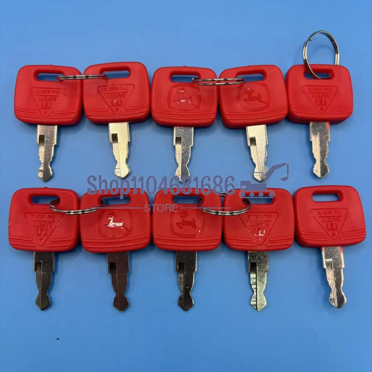 Johndeere トラクター点火キー OEM RE 用 1/2/10 個 183935   RE43492 RE71557 モデル 6010 6110 6210 6310 6410 6510 6610 6810 6910