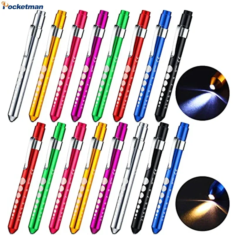 LED Penlight Mini Flashlight Pocket Emergency Light Medical Flashlights Small Torch for Lighting Nurses Doctor Checking