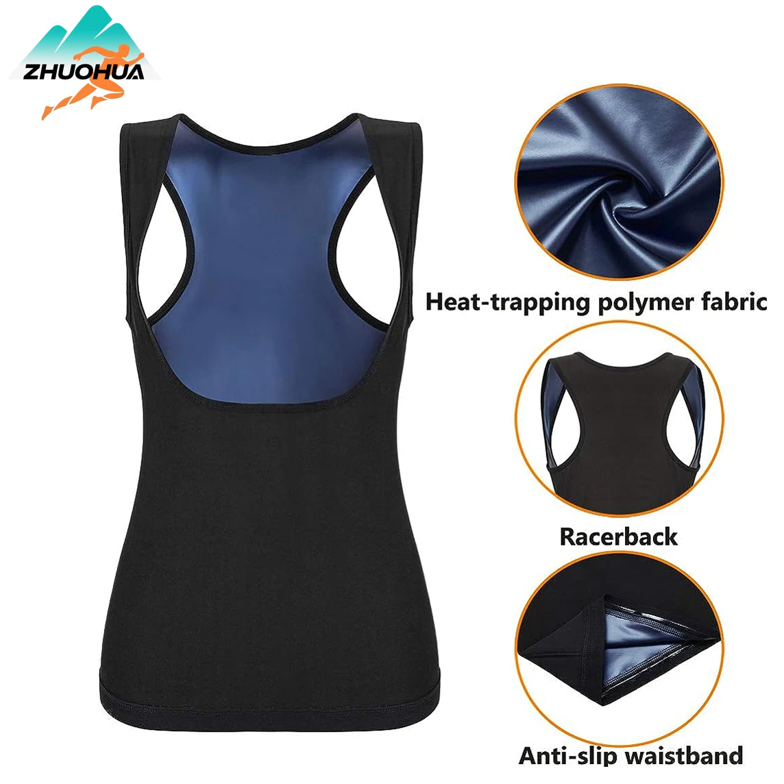 ZHUOHUA Sweat Vest Premium Sauna Tank Top For Women, Slimming Sauna Shirt For Women, Sweat Vest for Workouts
