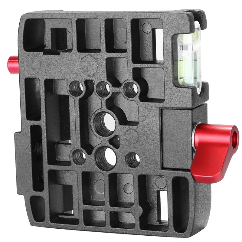 for Manfrotto 501HDV Professional Aluminum Alloy Quick Shoe Plate Adapter with 1/4 3/8 Inches Screw Camera Tripod Monopod