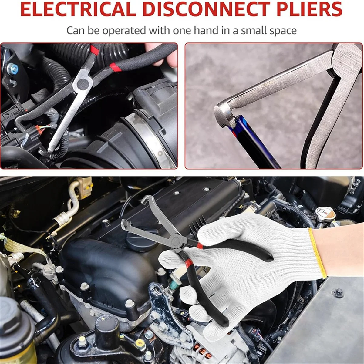 

ABNJ 8-дюймовые плоскогубцы для снятия электрических разъемов, плоскогубцы для электрических разъемов со сварочными клещами, плоскогубцы для разъединения разъемов