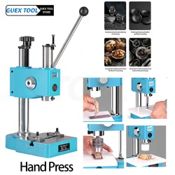 Manual Arbor Press 0.3 Ton Manual Leverage Mountable Bearings Cast Iron Riveting Squeezing Punching Machien Bend Pressing Tools