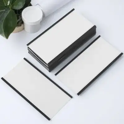 10Set Tempat Label Magnetik untuk Permukaan Logam Label Nama Magnetik Dapat Digunakan Kembali Label Rak Klip Display Praktis Kantor Gudang