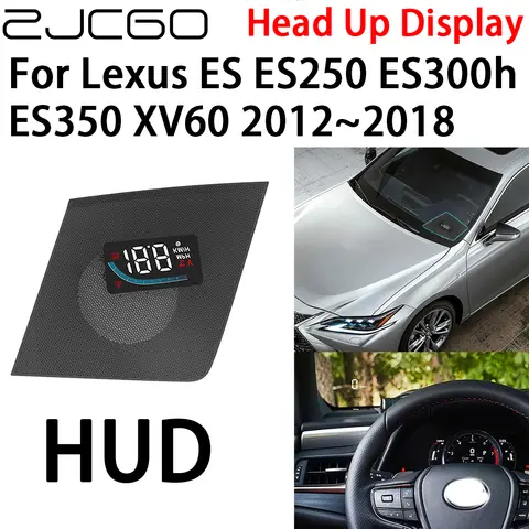 ZJCGO 자동차 HUD 헤드 업 디스플레이 속도계 프로젝터 알람 Lexus ES ES250 ES300h ES350 XV60 2012 ~ 2018 용 전자 액세서리