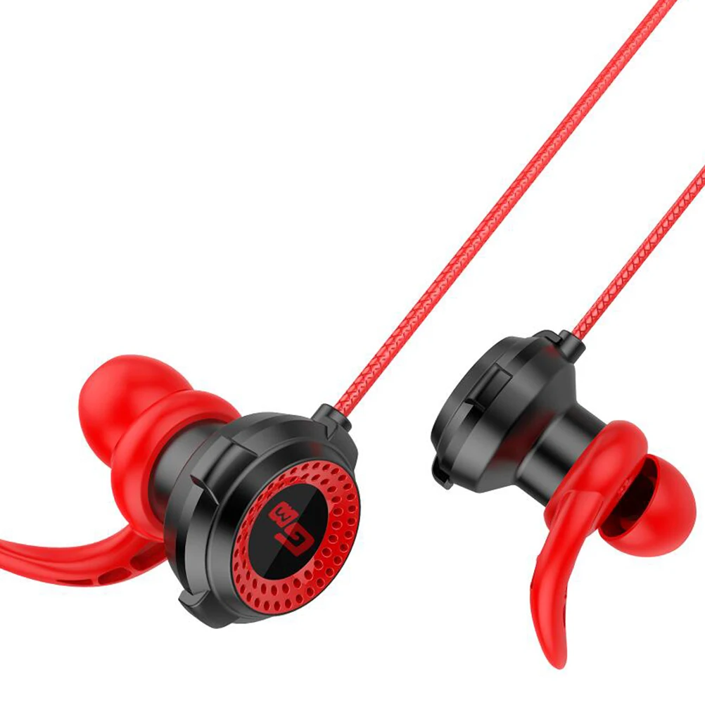 

E-sports Gaming Headsets Earphones Wired Noise Cancelling Stereo Sound Dual Mic Control Sweatproof Silicon Ergonomic Anti-drop