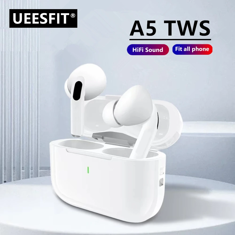 UEESFIT A5 TWS Bluetooth5.3 Earphone True Wireless Earbuds Noise Reduction In-Ear Headphones Sports Gaming Headest With Mic