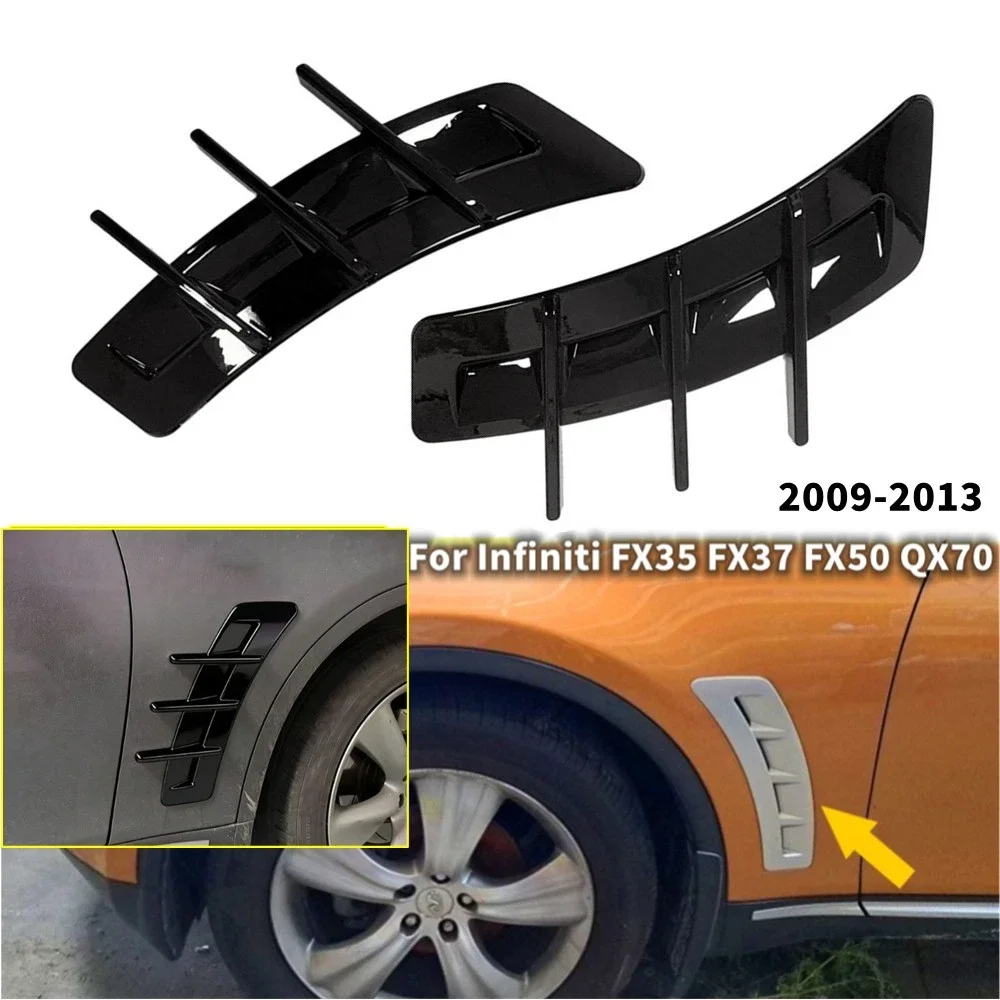 Fits For Infiniti FX35 FX37 FX50 EX35 EX37 2009-2013 QX70 2014-2020 Car Side Door Body Fender Trim Board Cover Air Vent