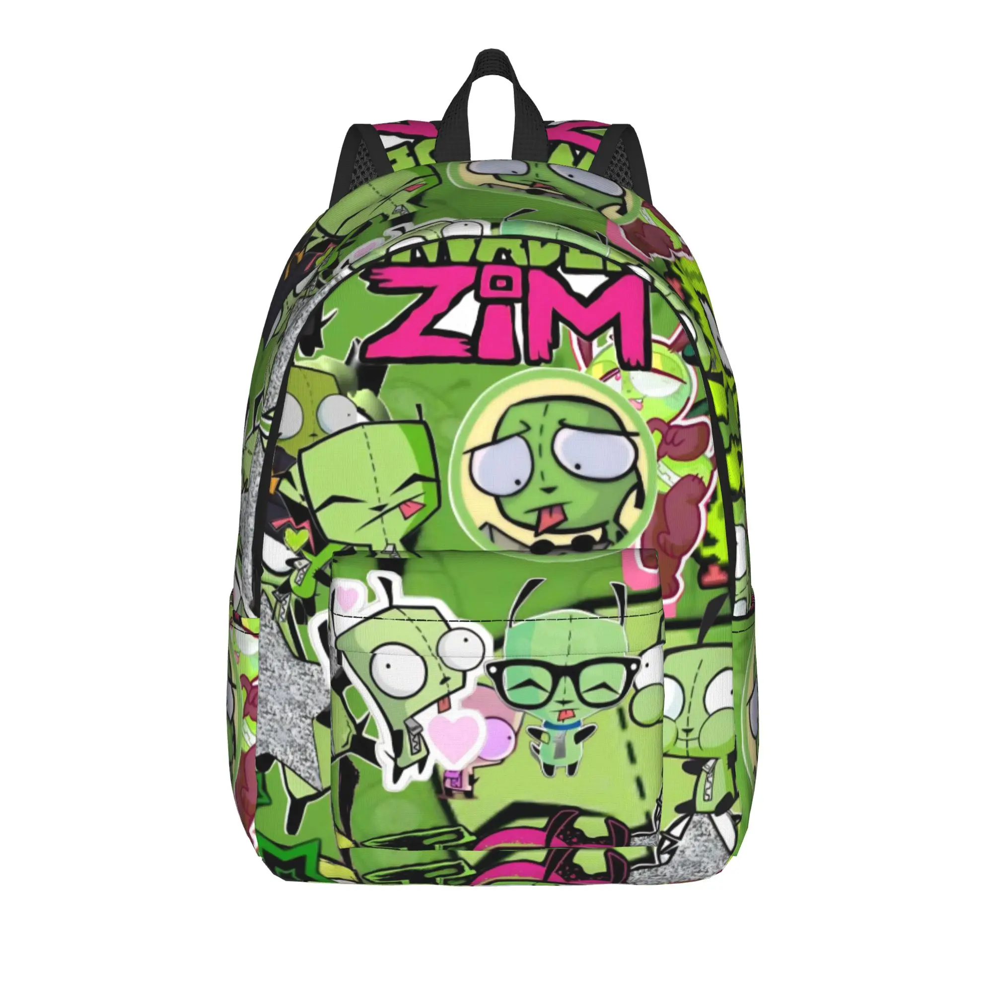 Invader Zim Gir Dib Robot Backpack Teen American Animated Lightweight Backpacks Polyester Fashion School Bags Sport Rucksack