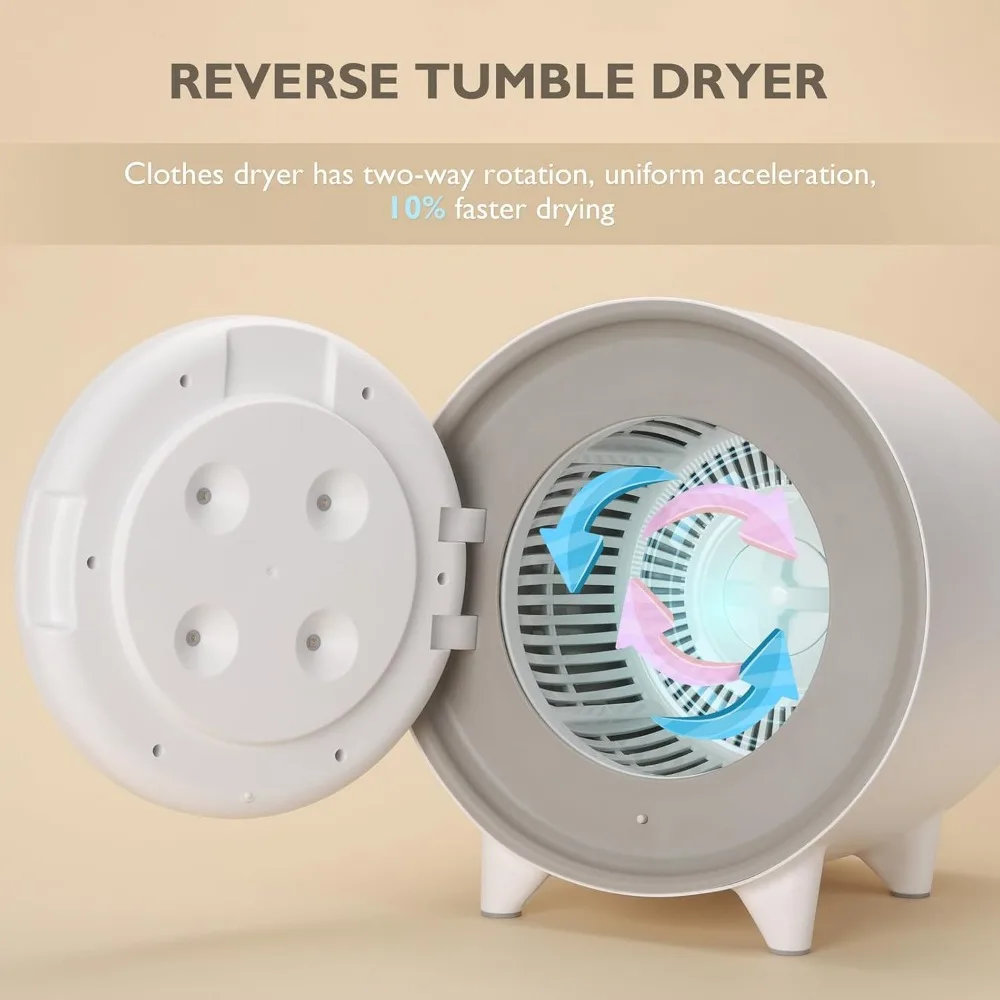 Portable Clothes Dryer, Compact Mini Electric Laundry Dryer and Clothes Underwear Warmer for Apartments, Home, Dorm, Travel RVs