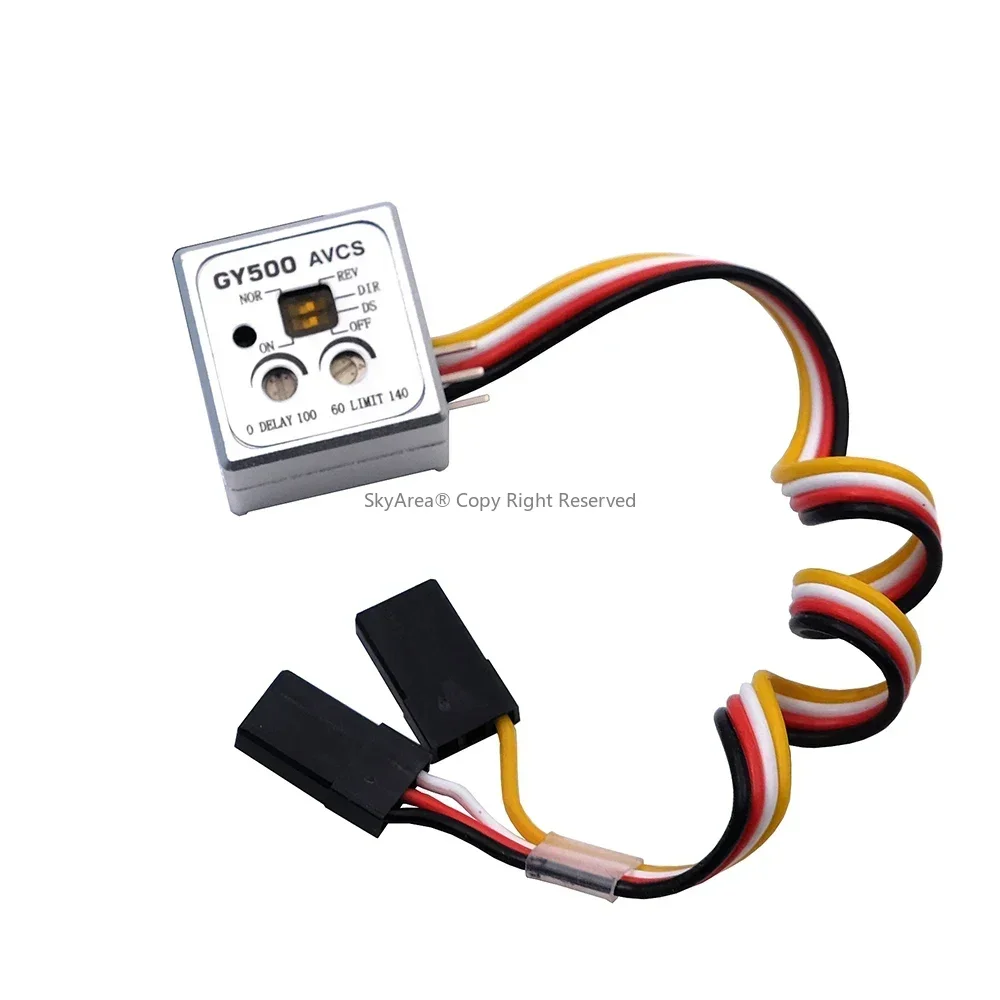 RC Model Mini Heading Lock Digital Gyro Gyroscopes GY500 AVCS for Helicopter Car Fixed-wing Aircraft Single Axis 450 Drone Parts
