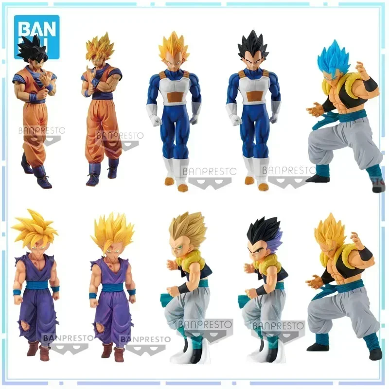 In Stock Bandai Original Banpresto Solid Edge Works Dragon Ball Vegeta Son Goku Son Gohan Gotenks Zamasu Figure Doll Model Toys