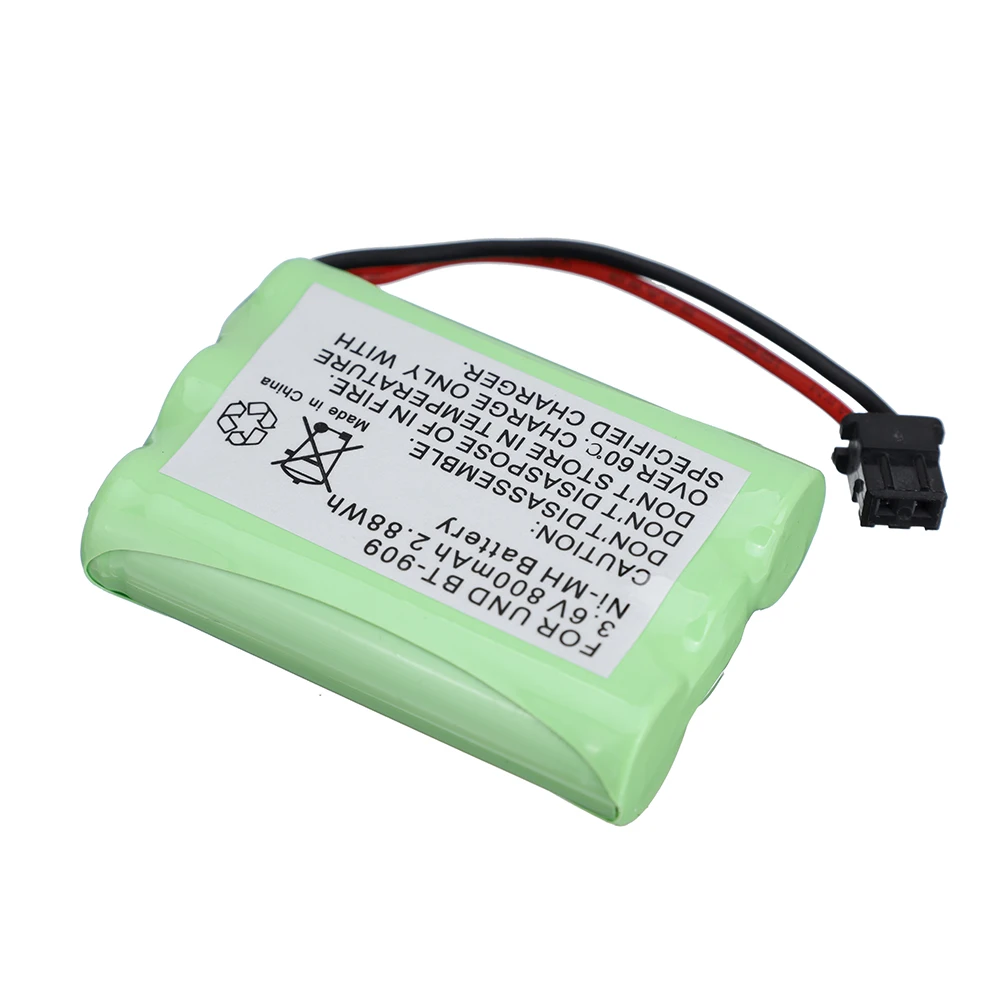 Akumulator 3,6 V do telefonu bezprzewodowego Uniden BT-909 BT909 3 * AAA Ni-MH 800 mAh 2 szt.