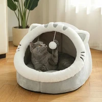 Four Season Universal Cat Bed Cat House Soft Comfortable Pet Dog Bed Puppy Sleeping Bag Tent Habitats Basket House Pet Supplies 2