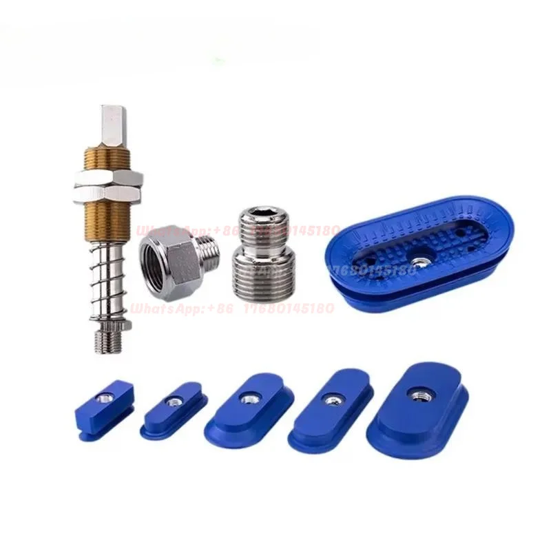 Oval Single‑Layer Blue NBR Vacuum Suction Cup Pneumatic Component For Vertical Transportation Application