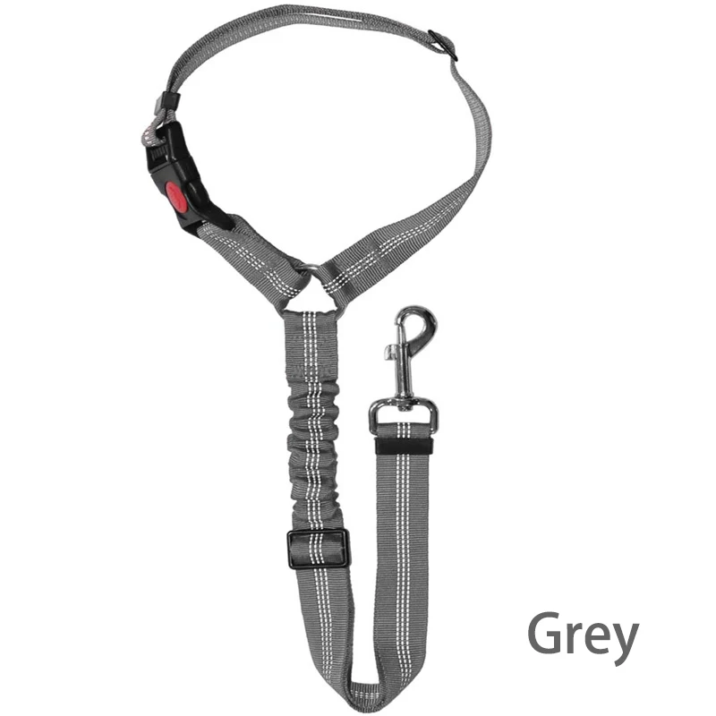 New Solid Two-in-one Dog Harness Pet Car Seat Belt Leash BackSeat Safety Belt Adjustable for Kitten Dogs Collar Pet Accessories
