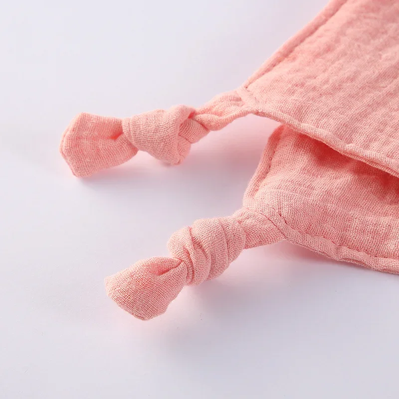 Baby Cotton Muslin Burp Cloth Cute Rabbit Doll Infant Comfortable Blanket Kids Sleep Appease Towel Toddler Saliva Scarf