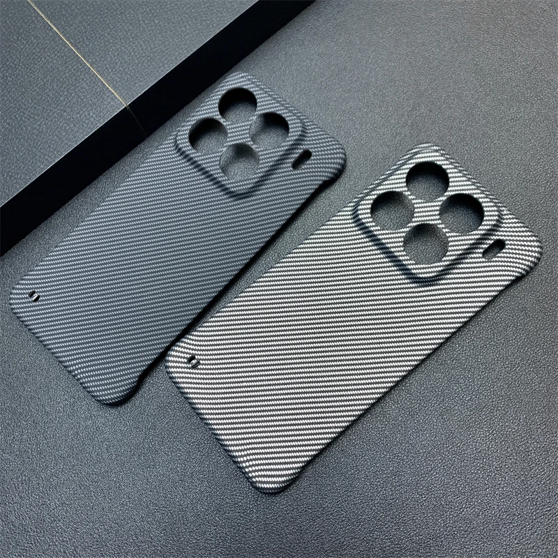 Skin Feel Hard PC Carbon Fiber Texture Borderless Case for Xiaomi  15 Pro Mi 14 Mi15 Ultra-Thin Frameless Protective Cover Funda - Image 3