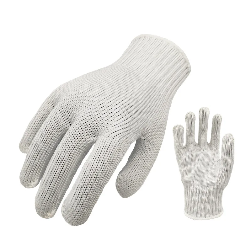 

1pair Ooutdoor Gloves Bicycle Warm Full Finger Gloves Outdoor Bike Skiing Motorcycle Riding Protective Cutting White