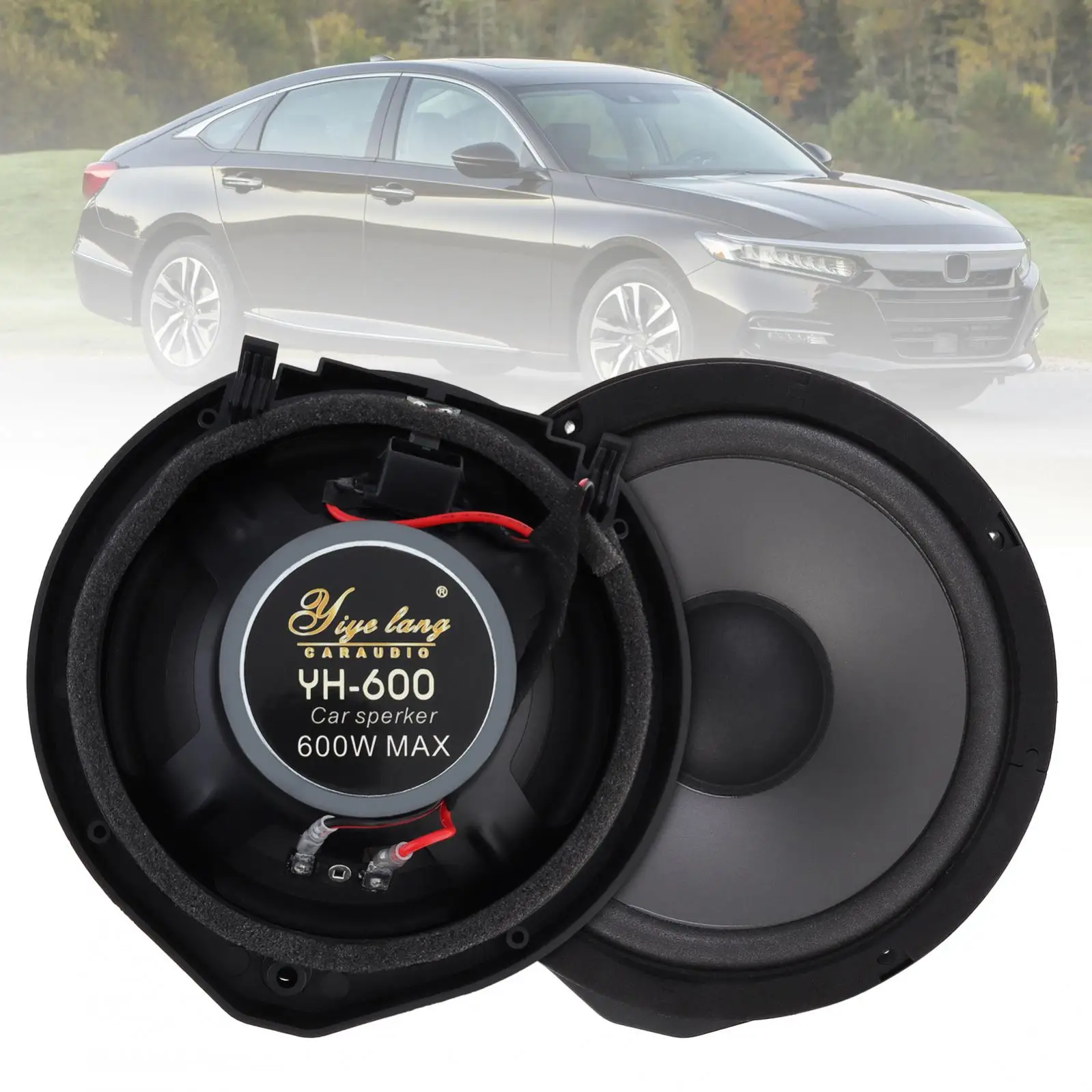 2pcs 6.5 Inch 600W 2-Way Car Speaker Auto Music Stereo Full Range Frequency Hifi Speakers Fit for Honda