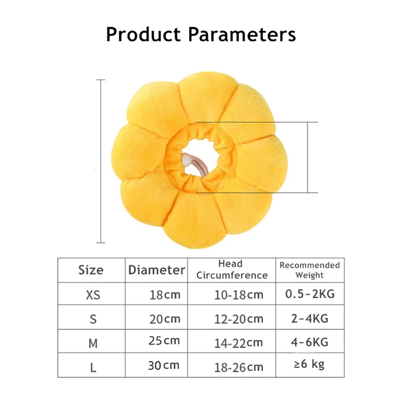 Sonnenblume elisabetha nisches Halsband Katzen halsband Haustier Hunde halsband Sterilisation Scham Kreis Anti-Lecken und Anti-Kratz-Abdeckung