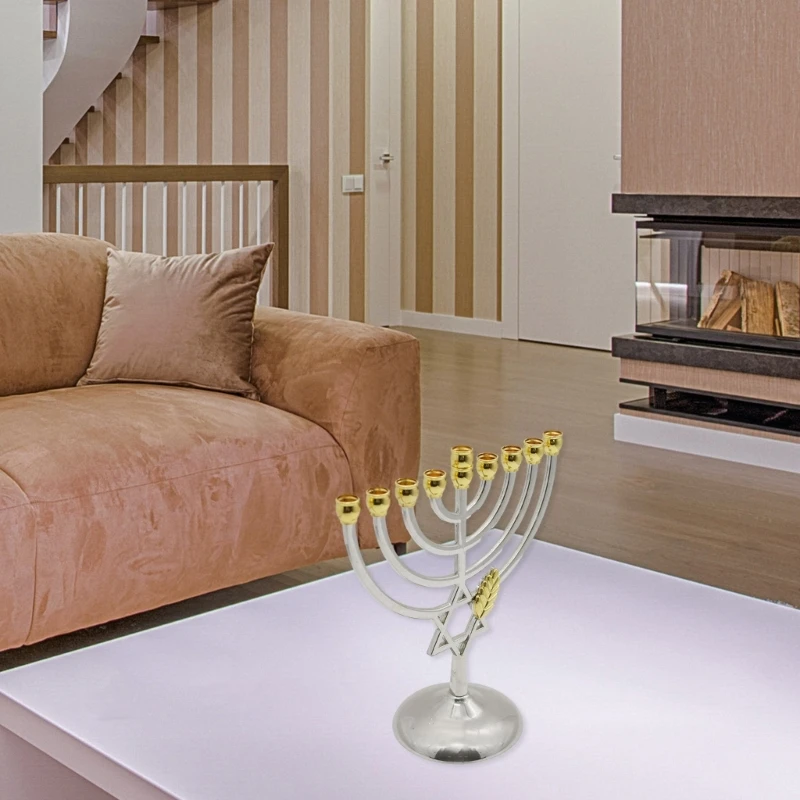 Đế nến Hanukkah 9 nhánh Lễ kỷ niệm Lễ hội Đế nến Chân nến Dropship