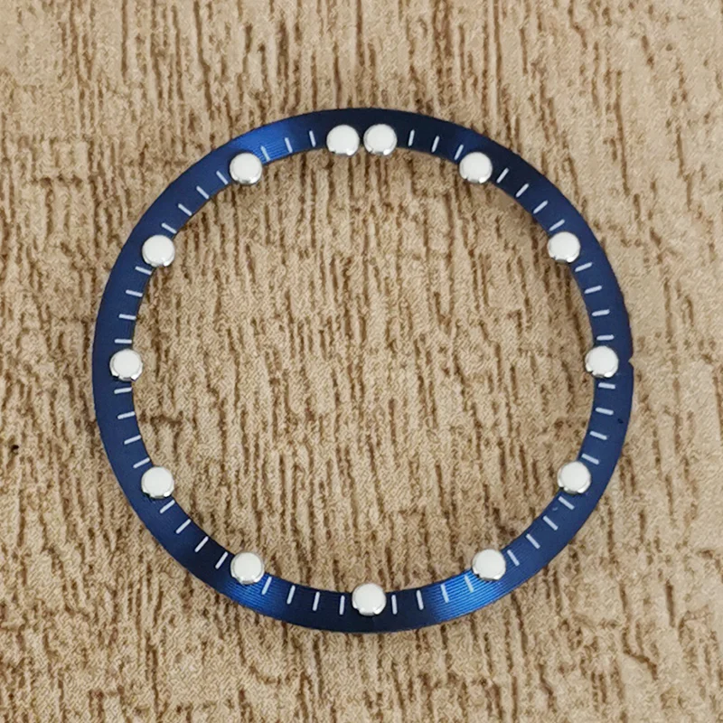 Mod Seiko NH70 skeleton Chapter Ring for Japan NH70 Movement OD 28.5MM ID 24.5MM Men Watch Case Accessories Green Luminous Ring